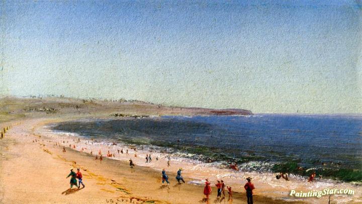 Easton's Beach, Newport, Rhode Island Artwork by Charles De Wolf Brownell