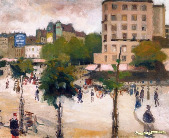 La Place de Clichy Artwork by Raoul Dufy