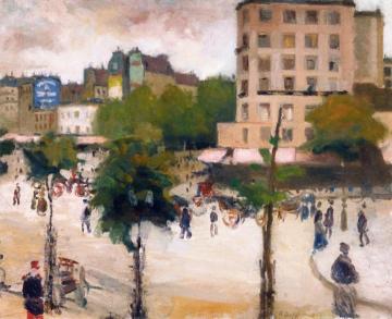 La Place de Clichy Artwork by Raoul Dufy