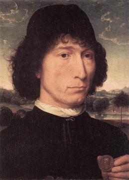 Portrait Of A Man With A Roman Coin Artwork by Hans Memling