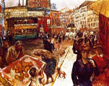 Place Clichy Artwork by Pierre Bonnard