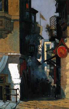 Ross Alley, Chinatown Artwork by Edwin Deakin