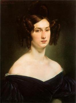 Portrait of Countess Luigia Douglas Scotti d'Adda Artwork by Francesco Paolo Hayez