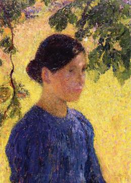 Portrait of Woman Artwork by Henri Martin