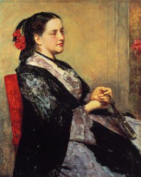 Portrait of a Lady of Seville Artwork by Mary Cassatt
