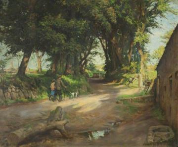 Fading Leaf and Fallen Tree Artwork by Stanhope Alexander Forbes