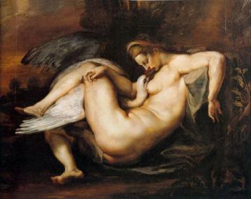 Leda And Swan Artwork by Peter Paul Rubens