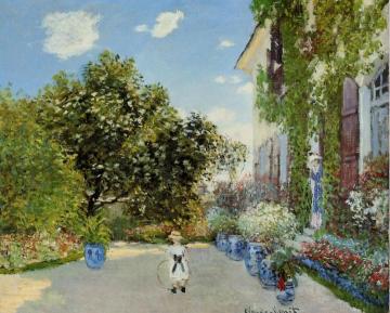 The Artist's House at Argenteuil Artwork by Claude Oscar Monet