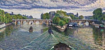 Tugboats Artwork by Gustave Cariot