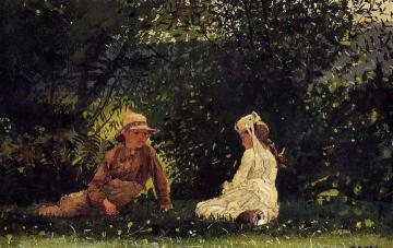 Scene at Houghton Farm Artwork by Winslow Homer