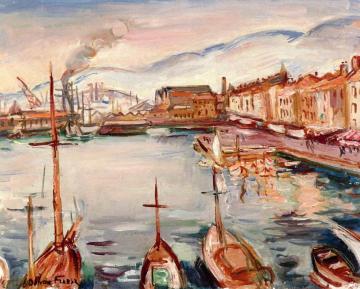 The Port of Touloune Artwork by Emile-othon Friesz