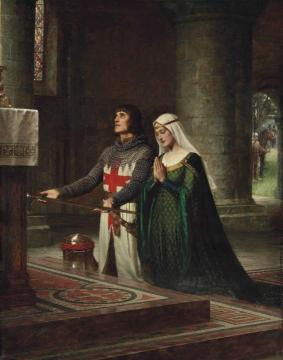 The Dedication Artwork by Edmund Blair Leighton