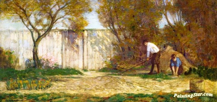 A Back Yard Artwork by Clifton Wheeler