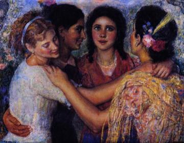 Mujeres Artwork by Eugenio Hermoso Martinez