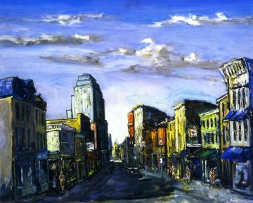 Quaint Street Artwork by Walter Emerson Baum