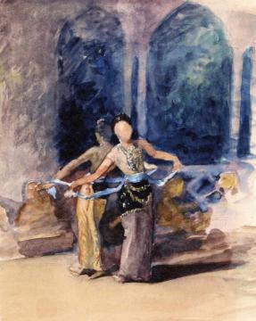 Village Dancing Girls At Garoet In The Preanger Regency, Java Artwork by John La Farge