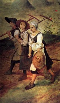 Haymaking (detail) Artwork by Pieter Bruegel the Elder