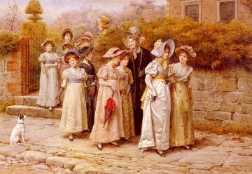 Miss Pinkerton's Academy Artwork by George Goodwin Kilburne