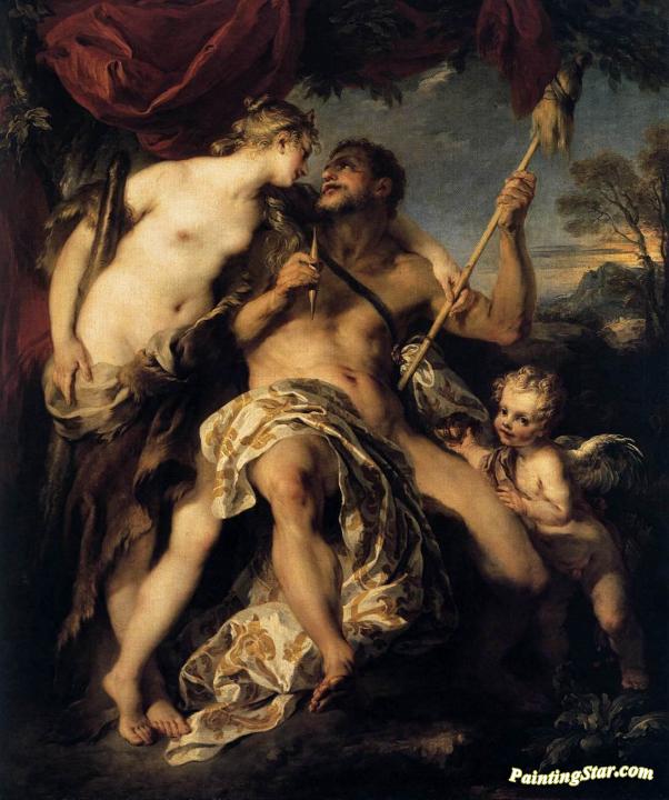 Hercules and Omphale Artwork by Francois Lemoyne