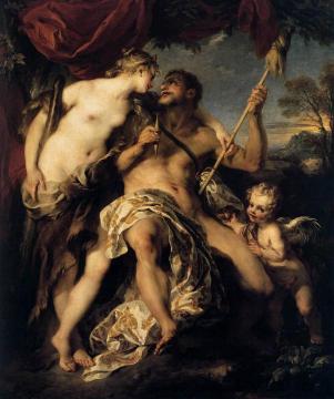 Hercules and Omphale Artwork by Francois Lemoyne