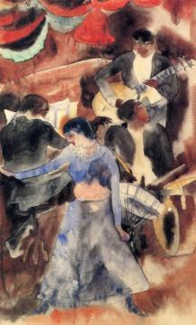 Negro Jazz Band Artwork by Charles Demuth
