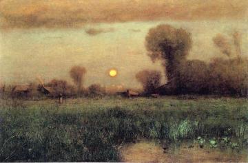 Harvest Moon Artwork by George Inness