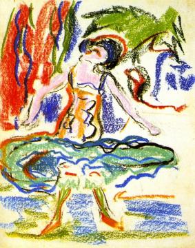 Cabaret Dancer Artwork by Ernst Ludwig Kirchner