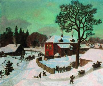 Winter Artwork by Nikolai Krymov