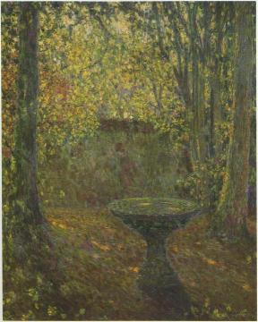 Table among the Trees Artwork by Henri Le Sidaner