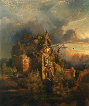 Haunted House Artwork by Thomas Moran