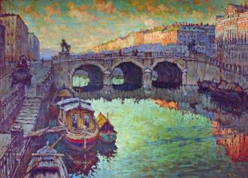 A View of St.Petersburg Artwork by Konstantin Gorbatov