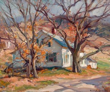 Vermont Farm House Artwork by Emile Gruppe