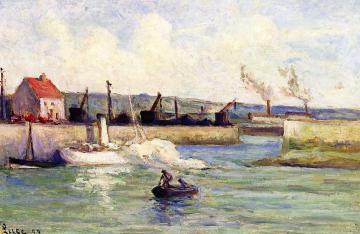 Honfleur, Entrance to the Port Artwork by Maximilien Luce