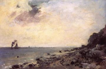 Seacoast at Sainte-Adresse Artwork by Johan Berthold Jongkind