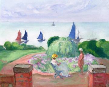 On the Terrace at Prefailles Artwork by Henri Lebasque