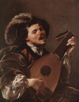Lute Player Artwork by Hendrick Terbrugghen