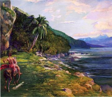 A Bridle Path in Tahiti Artwork by John La Farge