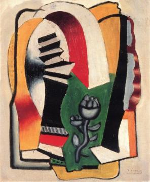 Composition with a Flower Artwork by Fernand Léger