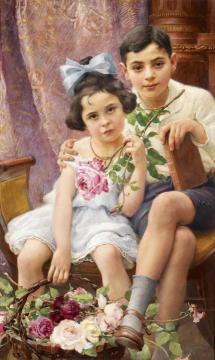 The Siblings Artwork by Franz Dvorak