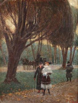 Promenade Artwork by Emilio Longoni