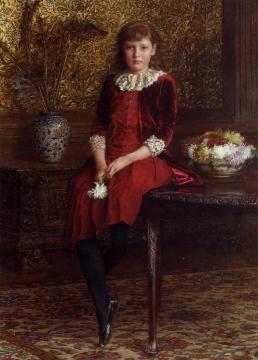 Mabel, Daughter of Charles Galloway Artwork by Edward John Gregory