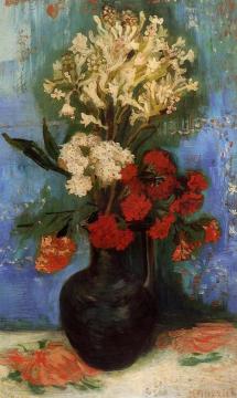 Vase With Carnations And Other Flowers Artwork by Vincent Van Gogh