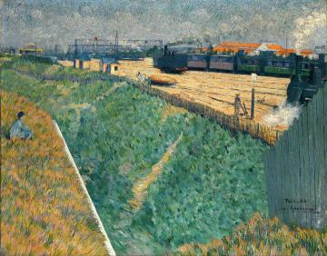 The Western Railway at its Exit from Paris Artwork by Charles Angrand