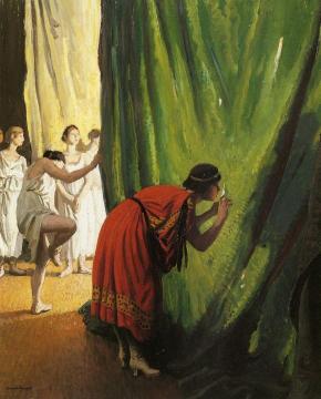 In The Wings Artwork by Dame Laura Knight