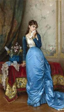 The Letter Artwork by Auguste Toulmouche