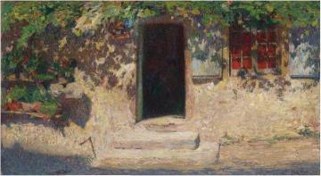 La Porte Entree d'une maison dans Labistide du Vert Artwork by Henri Martin