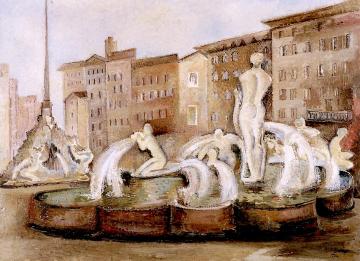 Rome Fountain No. 3 Artwork by Alice Bailly
