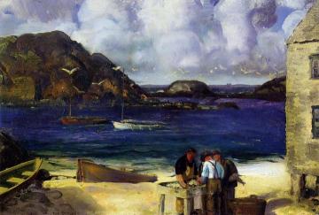 Harbor at Monhegan Artwork by George Wesley Bellows