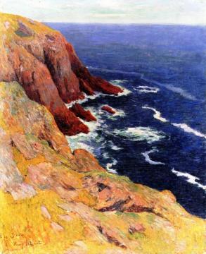 The Cliffs at the Ile de Groix Artwork by Henry Moret