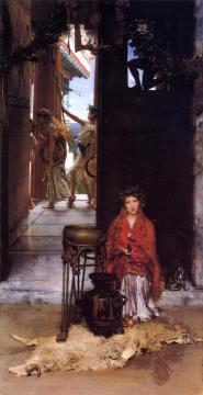 The Way To The Temple Artwork by Sir Lawrence Alma Tadema